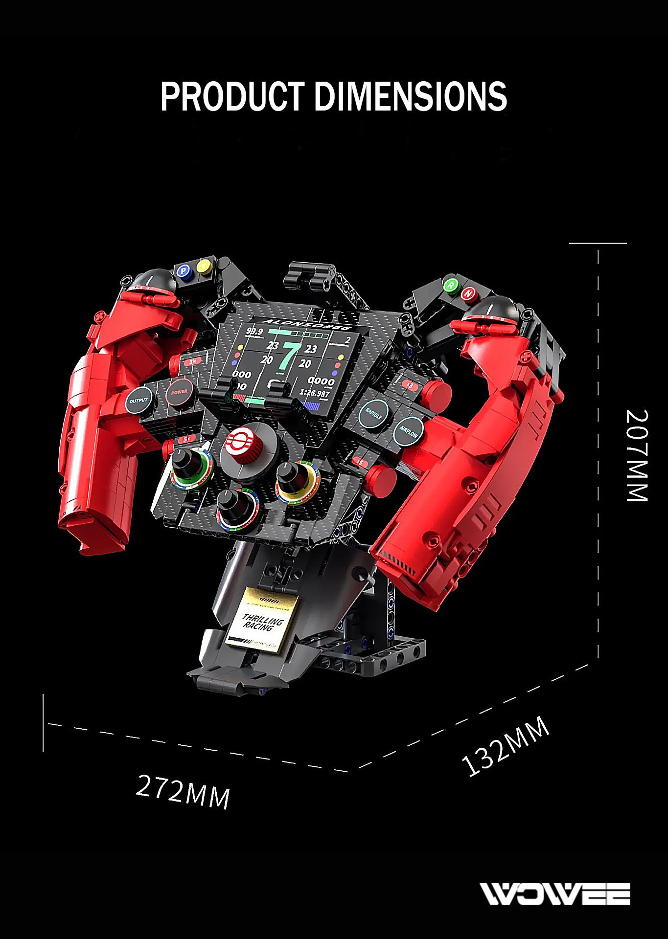 F1 BLOCK RACING STEERING WHEEL