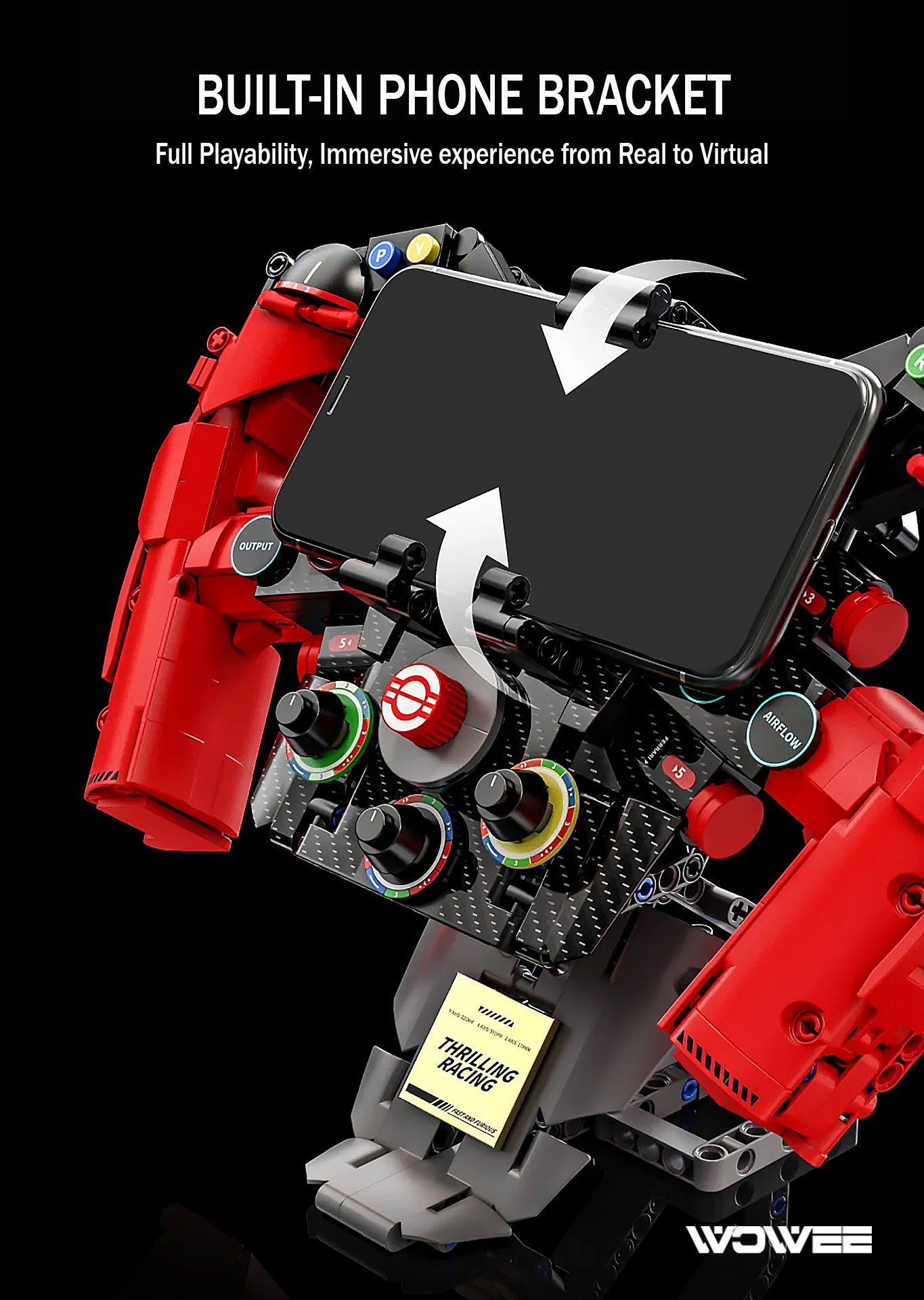 F1 BLOCK RACING STEERING WHEEL