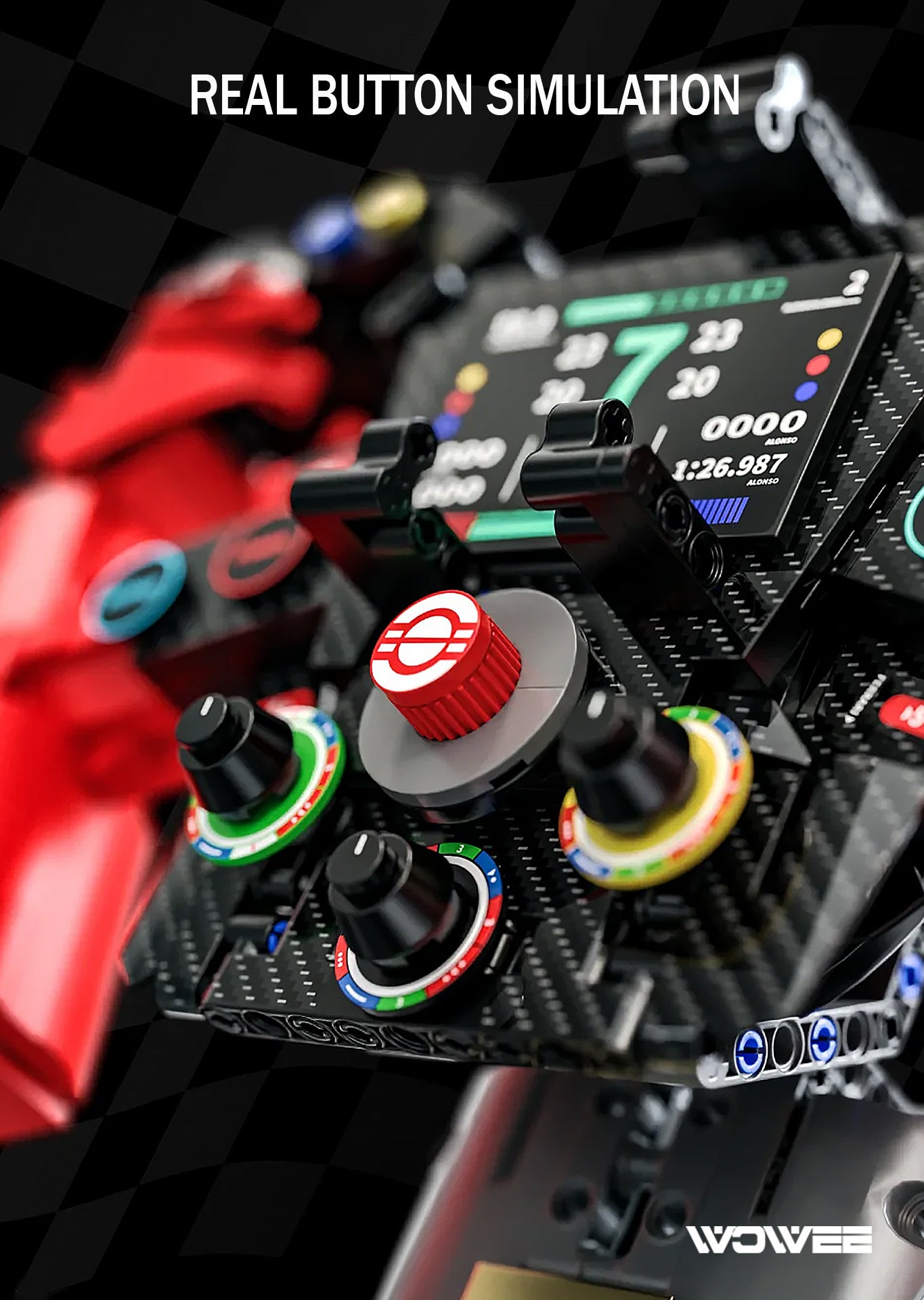 F1 BLOCK RACING STEERING WHEEL