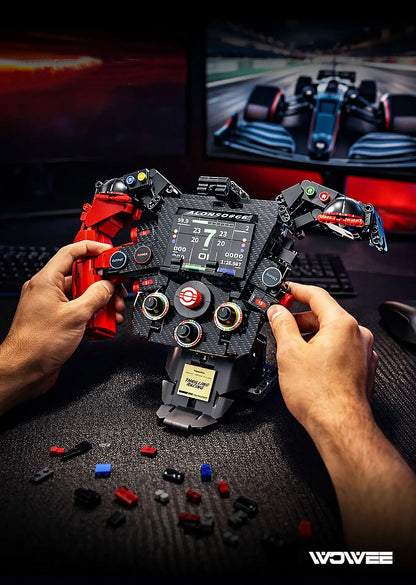 F1 BLOCK RACING STEERING WHEEL