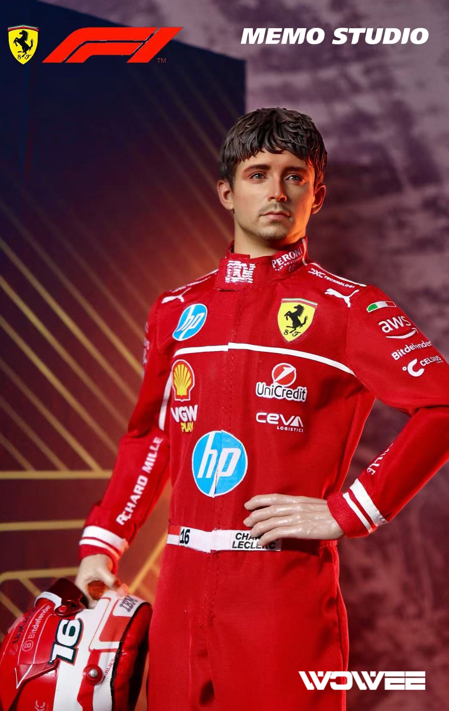 CHARLES LECLERC F1 ACTION FIGURE