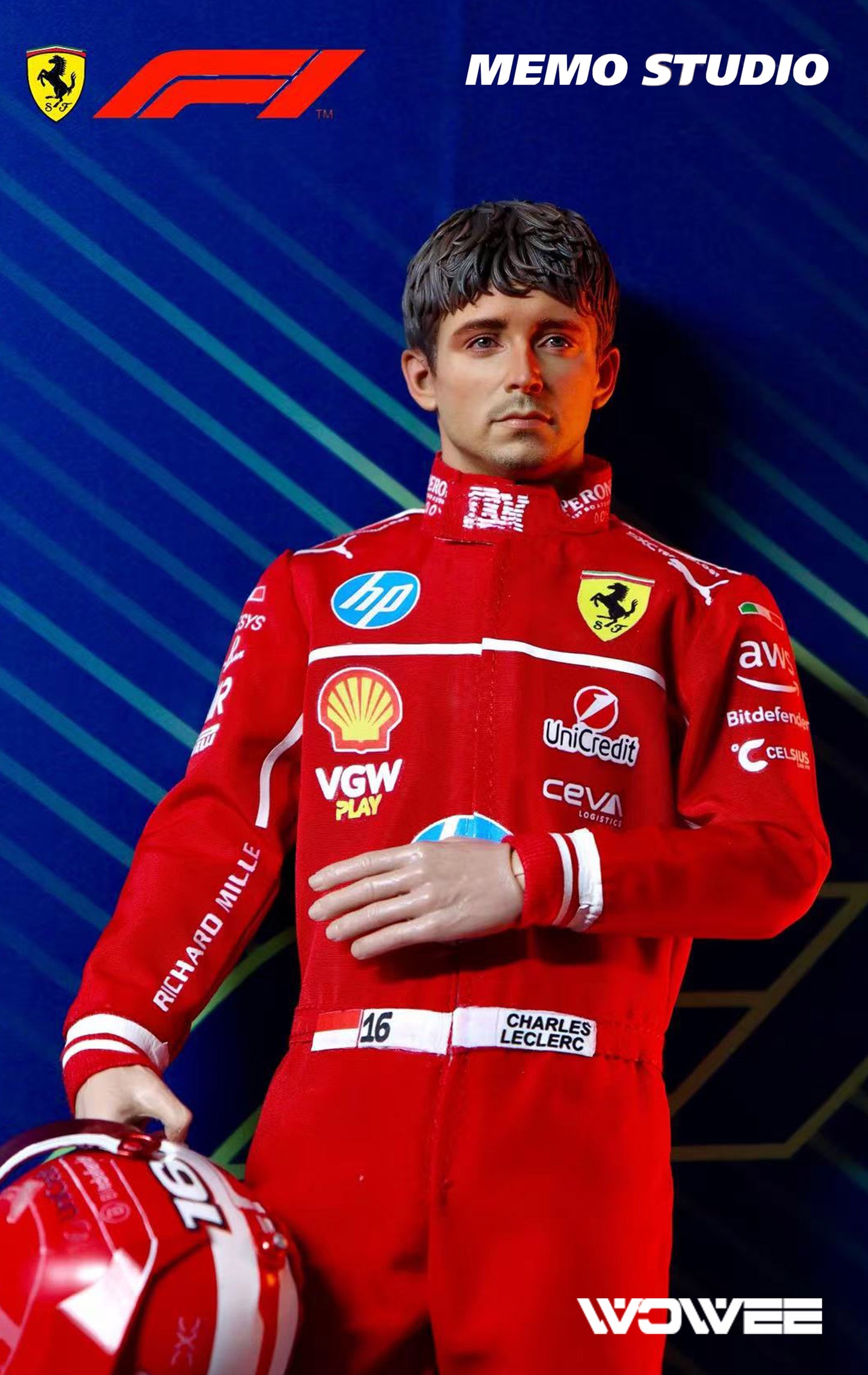 CHARLES LECLERC F1 ACTION FIGURE