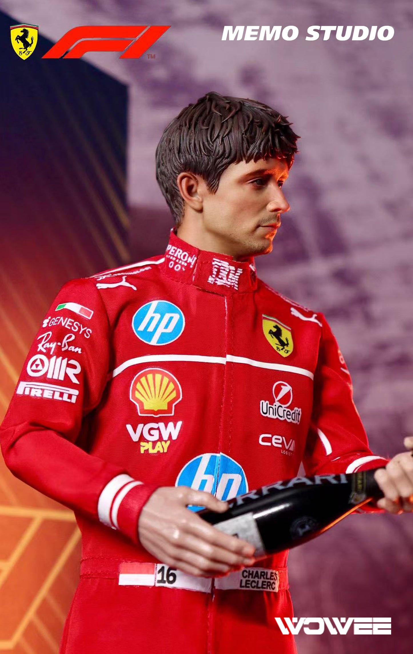 CHARLES LECLERC F1 ACTION FIGURE