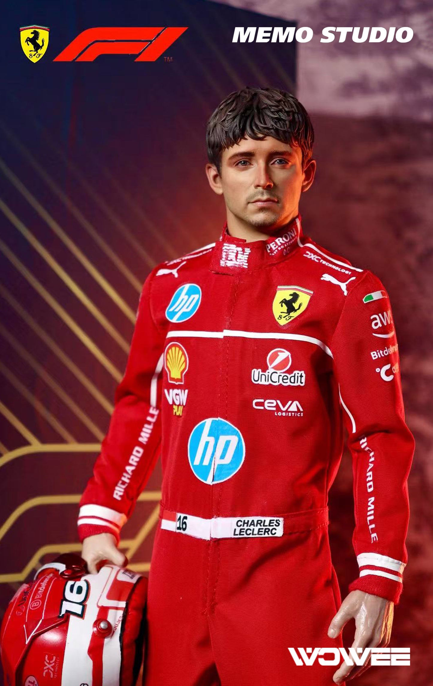 CHARLES LECLERC F1 ACTION FIGURE