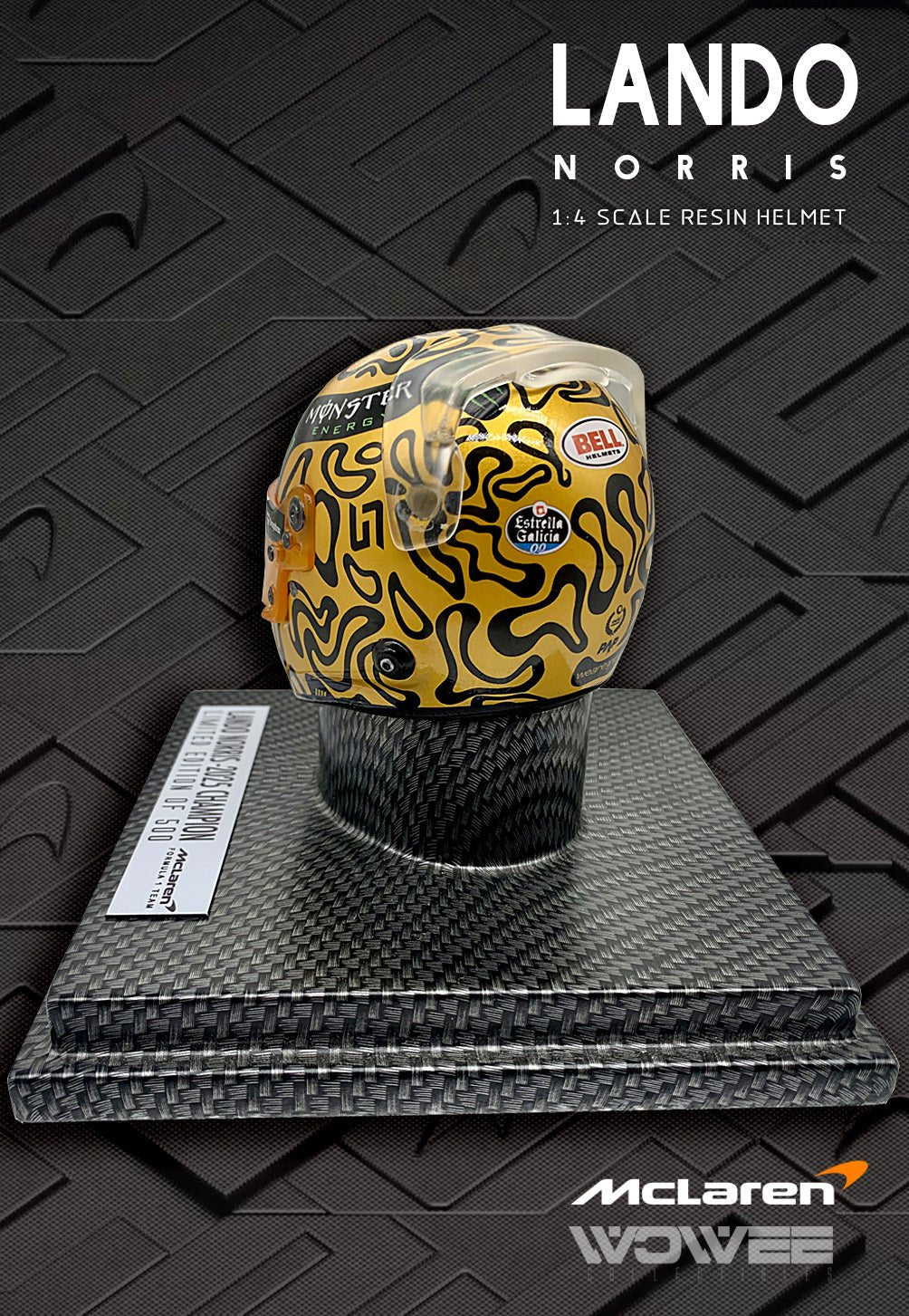 LANDO NORRIS 1:4 SCALE HELMET