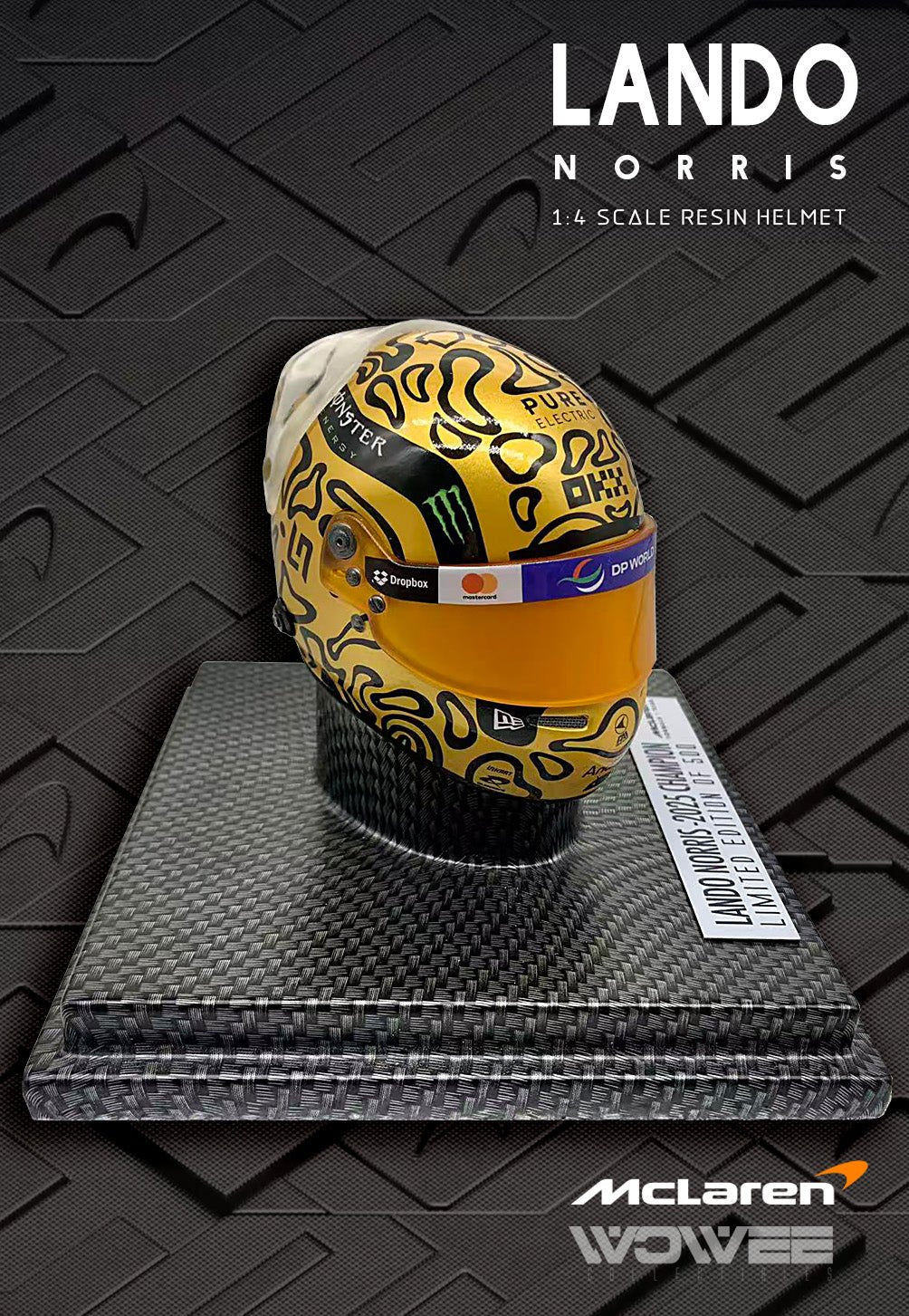 LANDO NORRIS 1:4 SCALE HELMET
