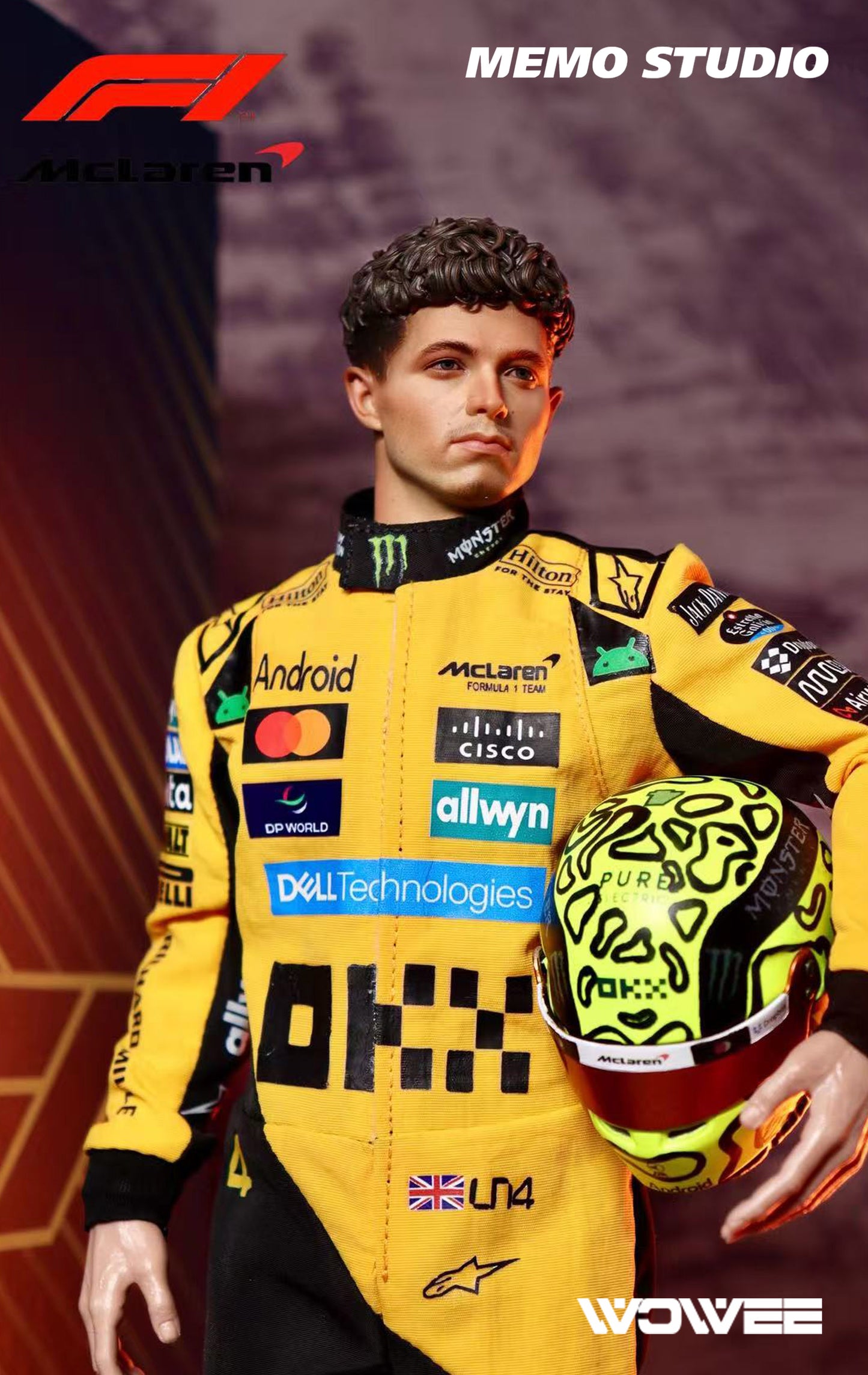LANDO NORRIS F1 ACTION FIGURE