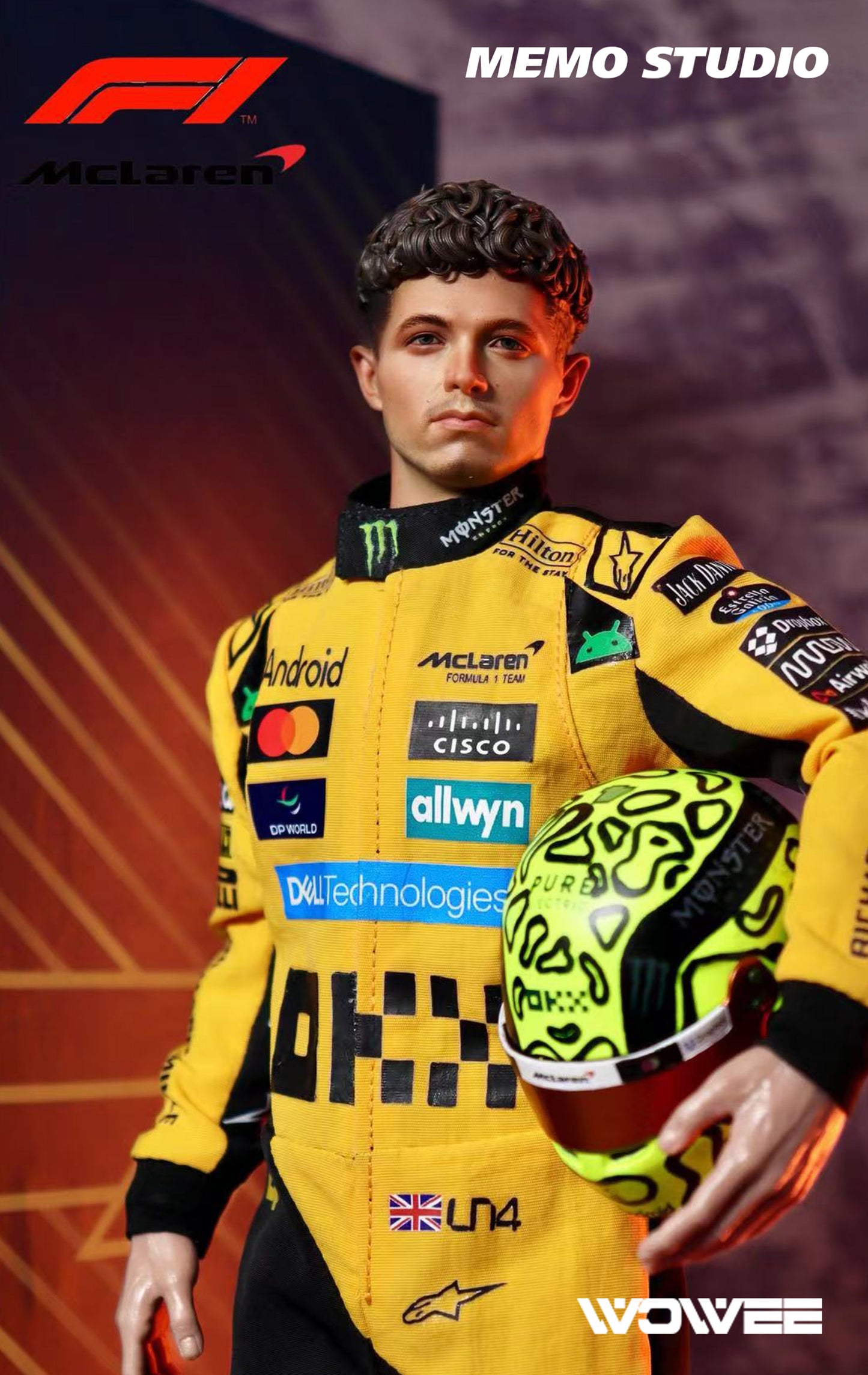 LANDO NORRIS F1 ACTION FIGURE