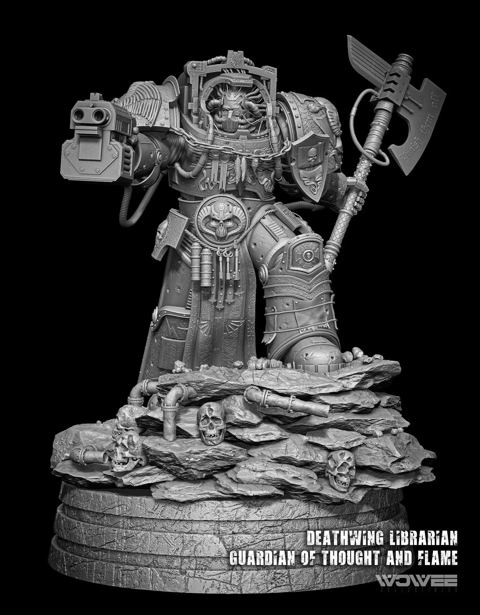 Deathwing-Librarian 1:4 Scale Statue Wowee Collectibles