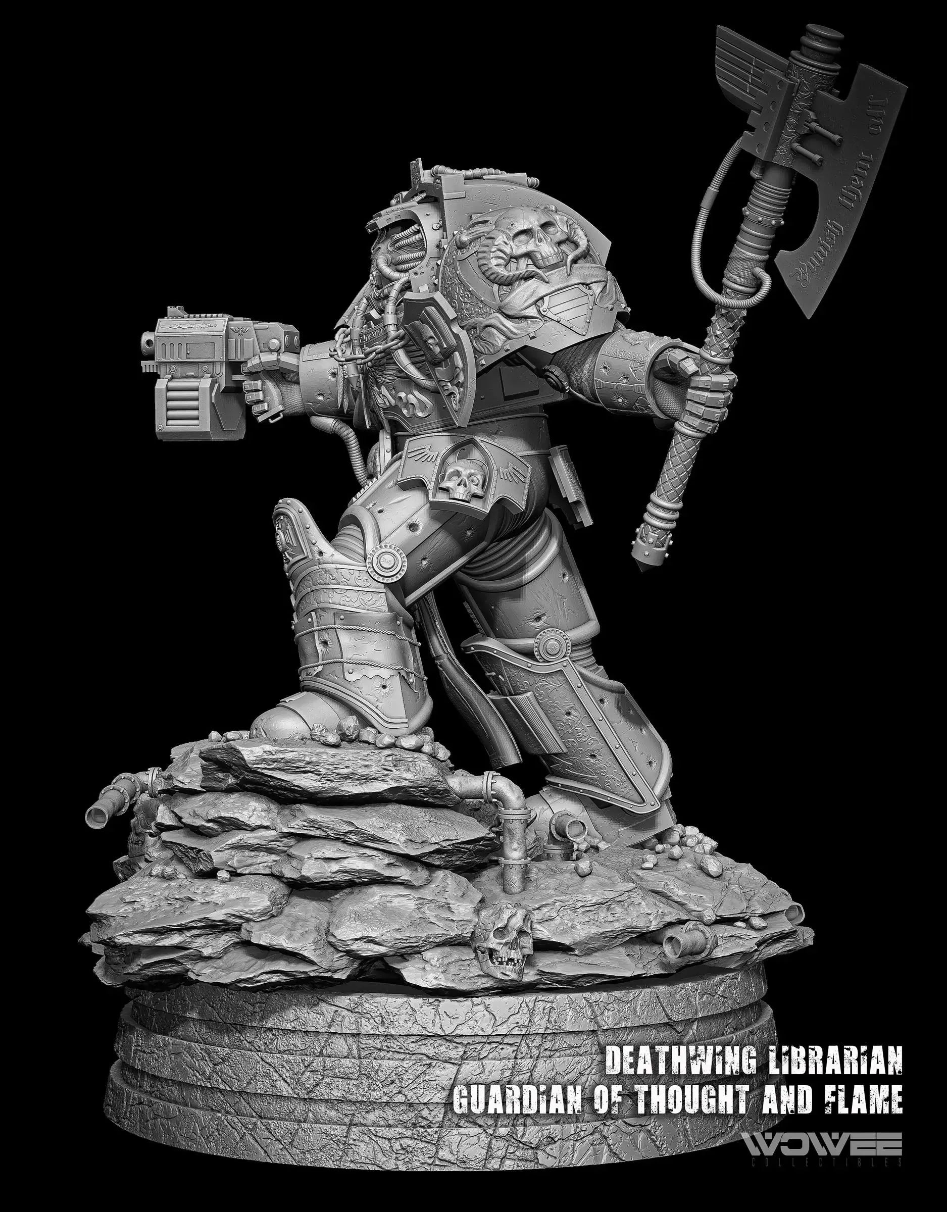 Deathwing-Librarian 1:4 Scale Statue Wowee Collectibles
