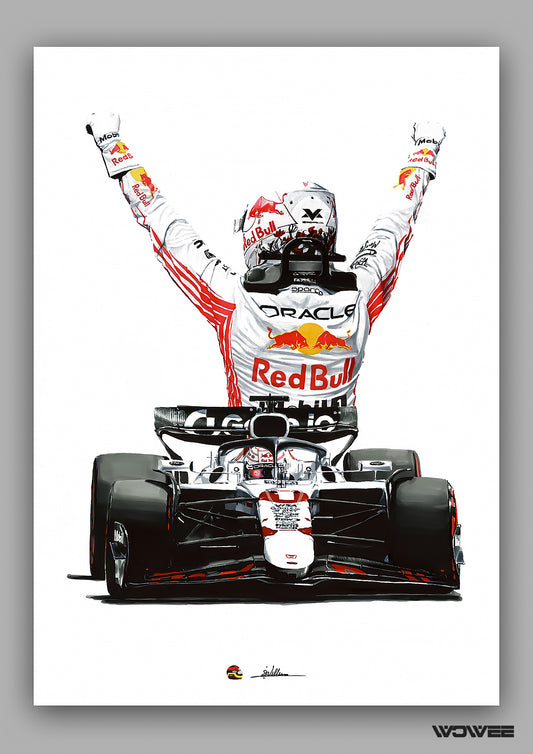 MAX VERSTAPPEN WHITE LIVERY