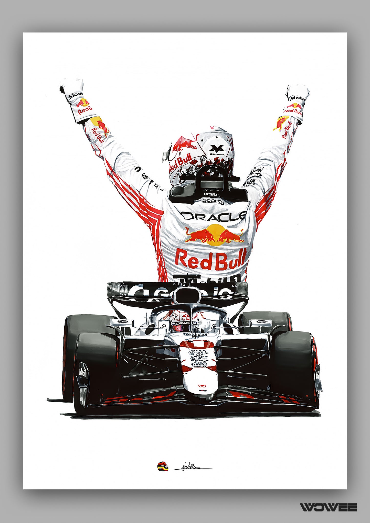 MAX VERSTAPPEN WHITE LIVERY