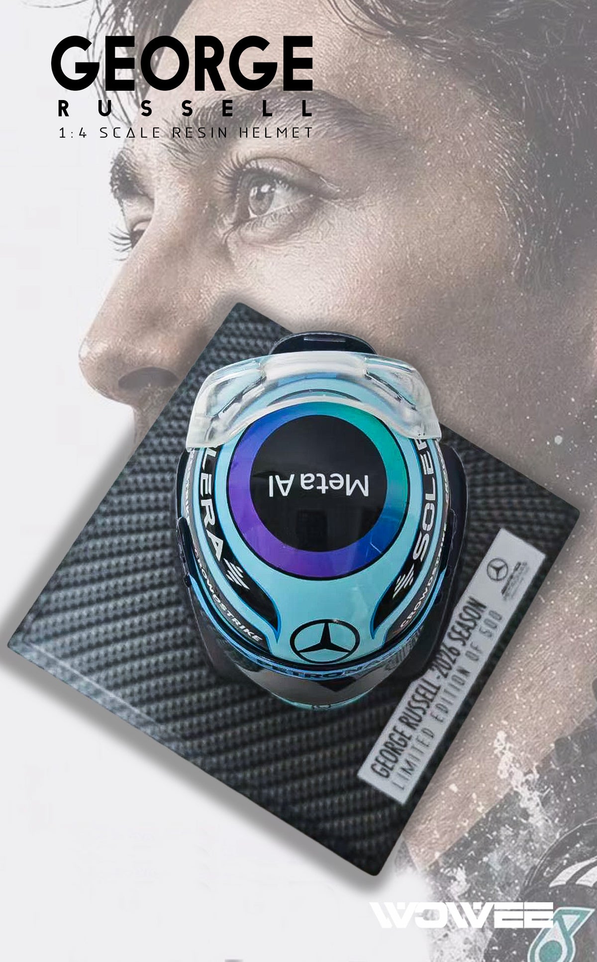 GEORGE RUSSELL 1:4 SCALE HELMET