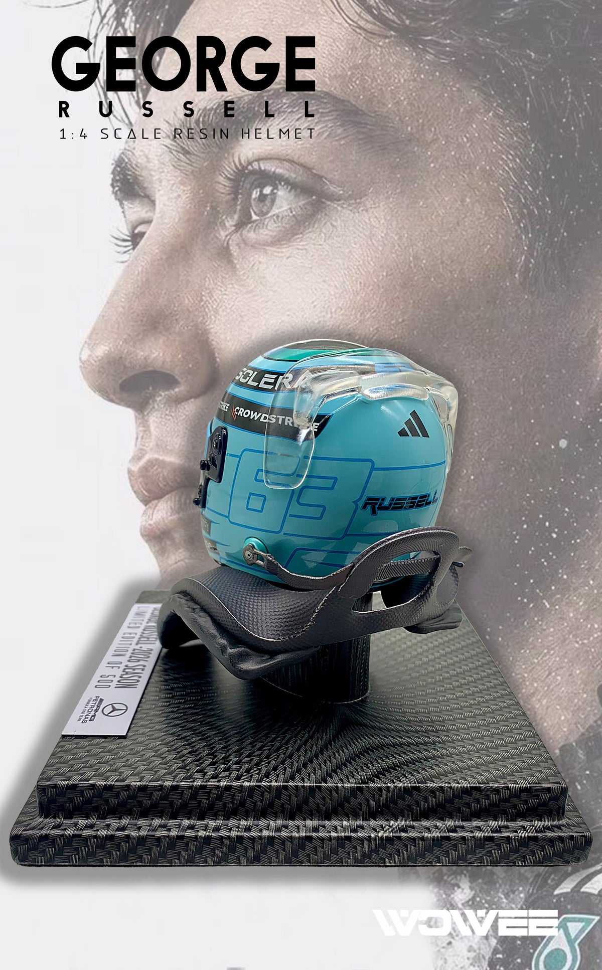 GEORGE RUSSELL 1:4 SCALE HELMET