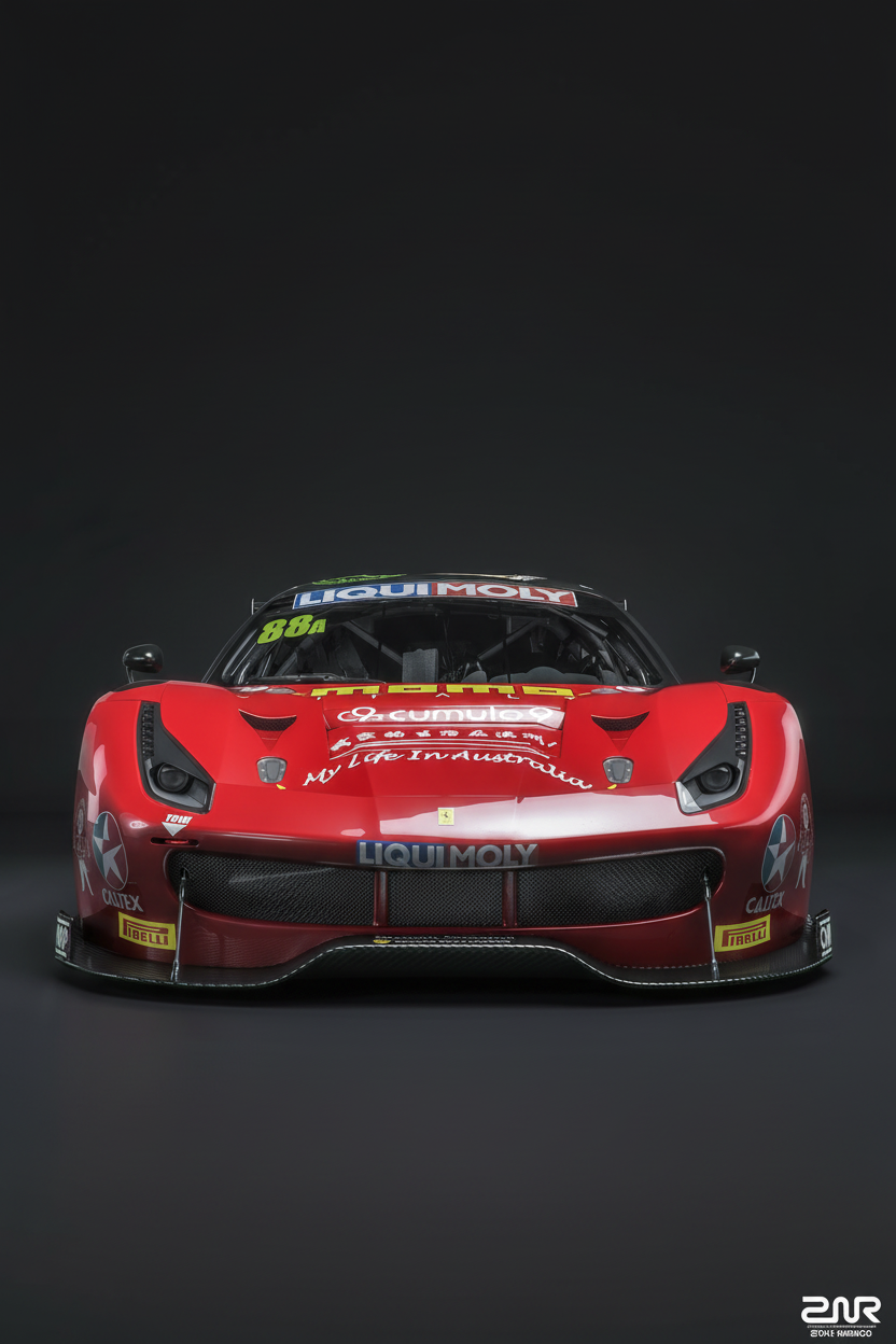 Ferrari 488 GT3 in portrait format without text